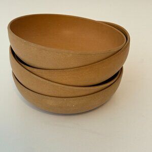 Vintage Elligners Atized Wood Bowls #60 Set Of 4
